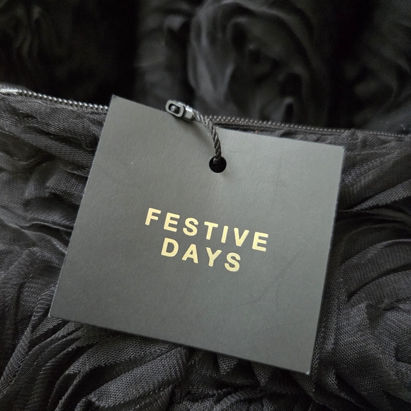 Zara | Floral Mini Dress with Bubble Hem - Picture 15 of 15